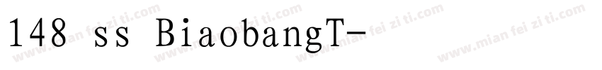 148 ss BiaobangT字体转换